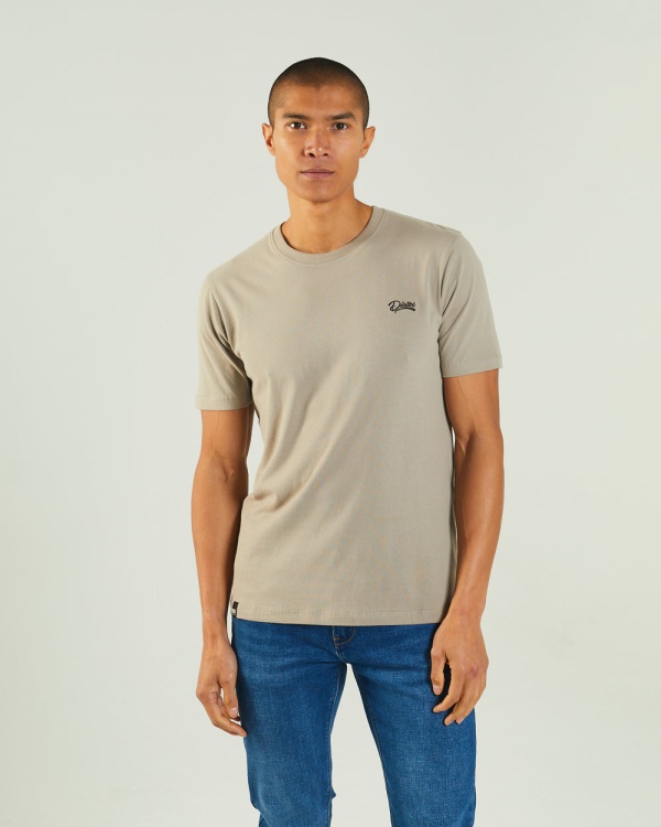 Diesel Basic Scott O Neck Tee Rock Biscuit Beige