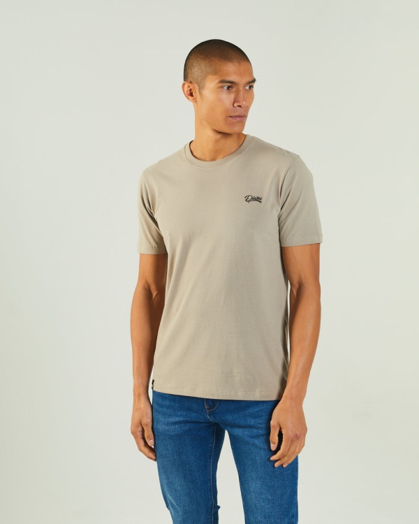 Diesel Basic Scott O Neck Tee Rock Biscuit Beige