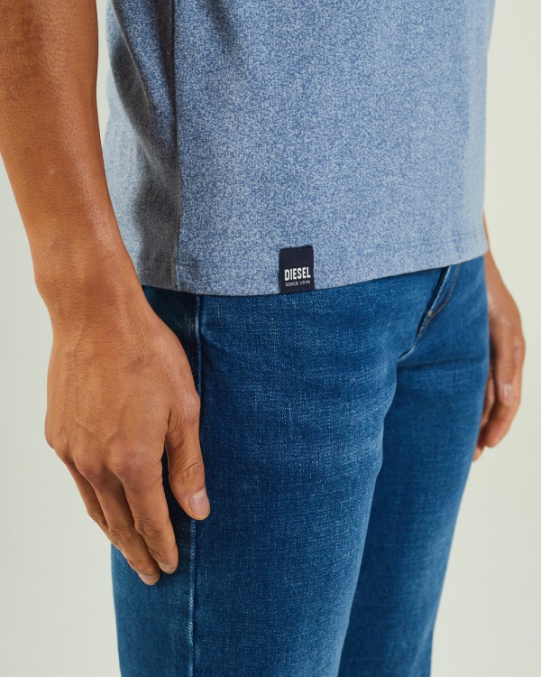 Diesel Basic Matt O Neck Mountain Blue