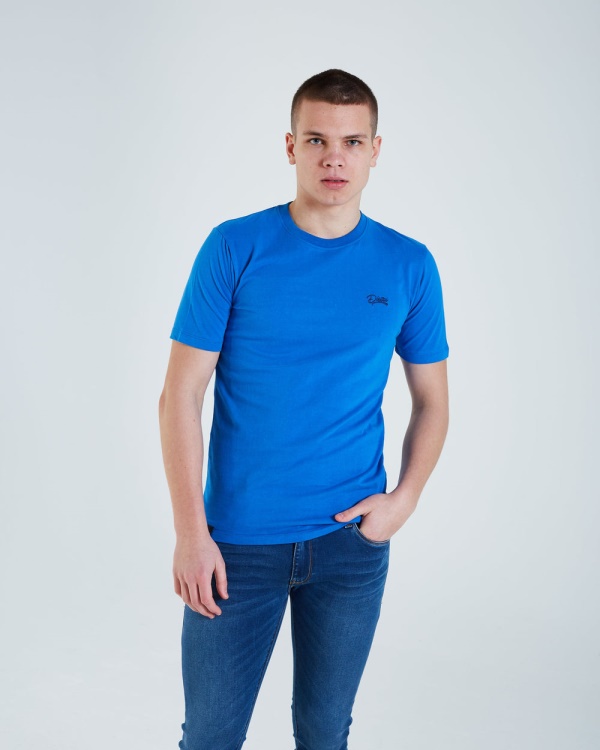 Diesel Basic Scott O Neck Tee Nautical Blue