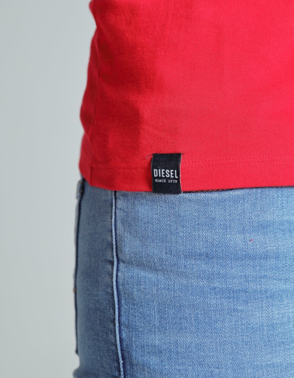 Basic Scott O Neck Tee Barbados Cherry Diesel Red