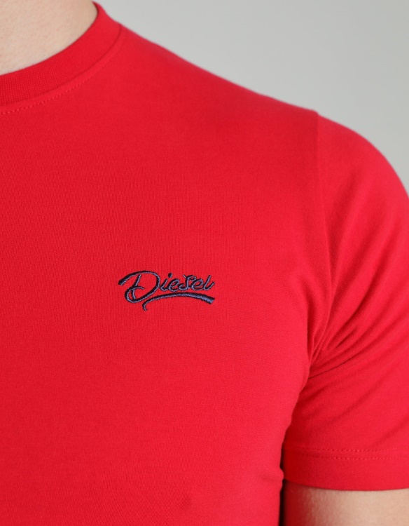 Basic Scott O Neck Tee Barbados Cherry Diesel Red