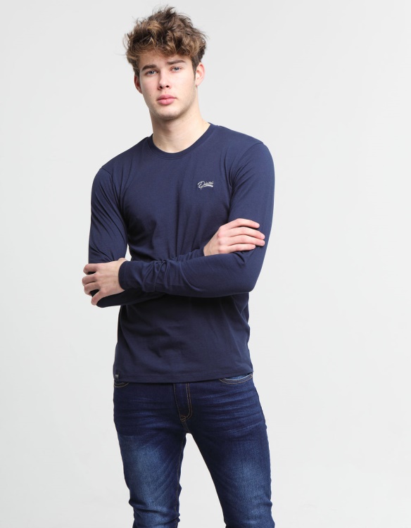 Diesel Basic Scott L/S Tee Navy Iris