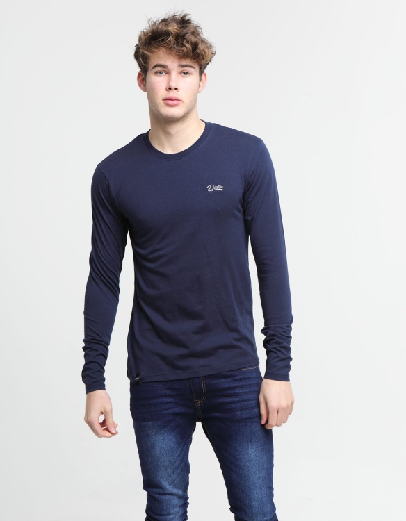 Diesel Basic Scott L/S Tee Navy Iris