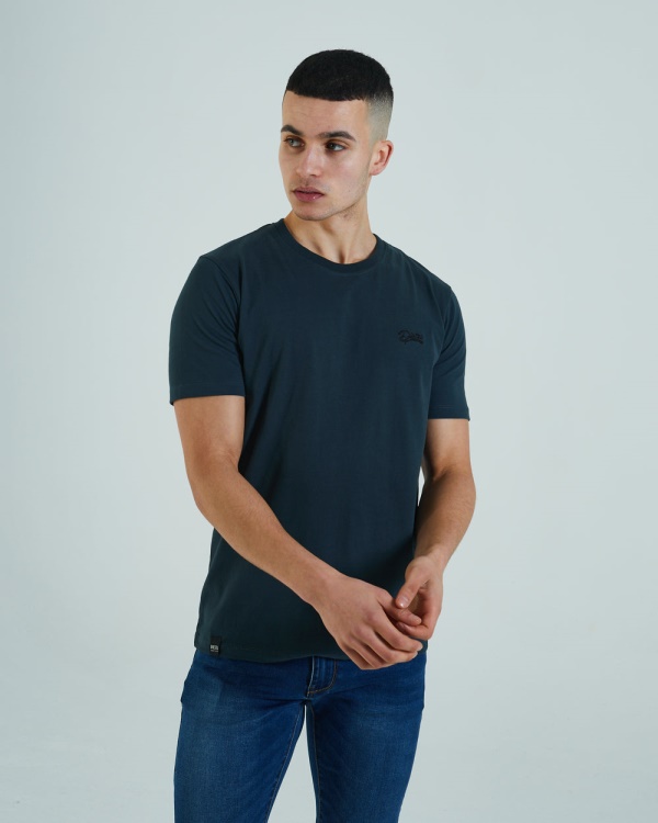 Basic Scott O Neck Tee Pond Green Diesel Green