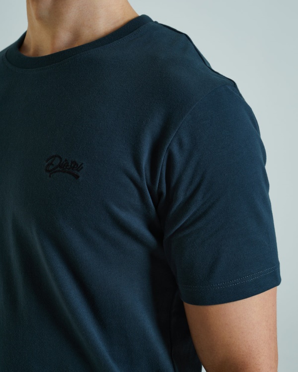 Basic Scott O Neck Tee Pond Green Diesel Green