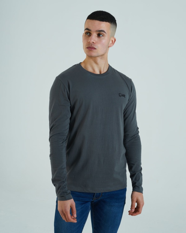 Basic Scott L/S Tee Granite Diesel Grey