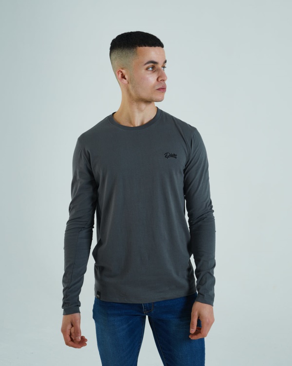 Basic Scott L/S Tee Granite Diesel Grey