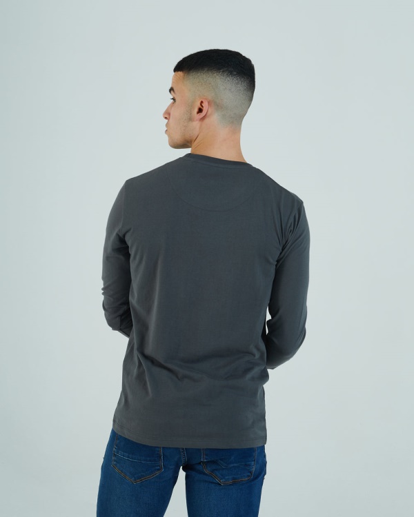 Basic Scott L/S Tee Granite Diesel Grey