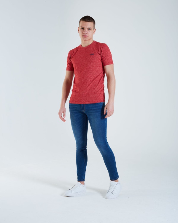 Red Diesel Basic Matt O Neck Tee Barbados Cherry