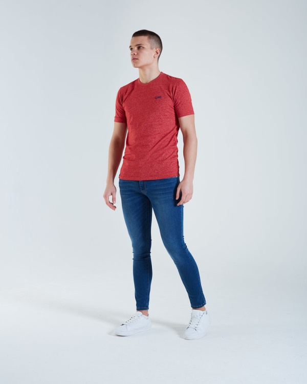 Red Diesel Basic Matt O Neck Tee Barbados Cherry