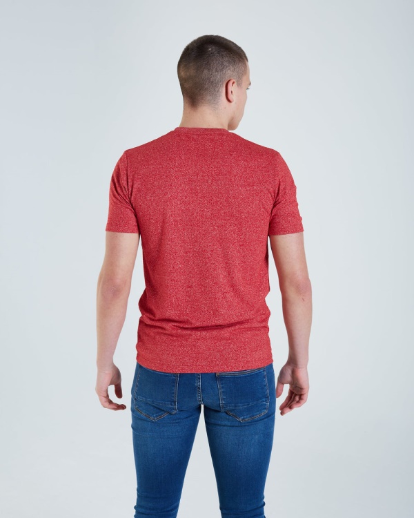 Red Diesel Basic Matt O Neck Tee Barbados Cherry