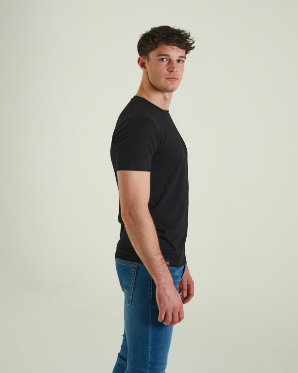 Diesel Basic Scott O Neck Tee Black
