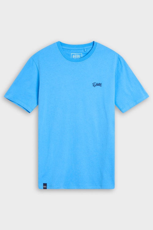 Basic Scott O Neck Tee Bonnie Diesel Blue