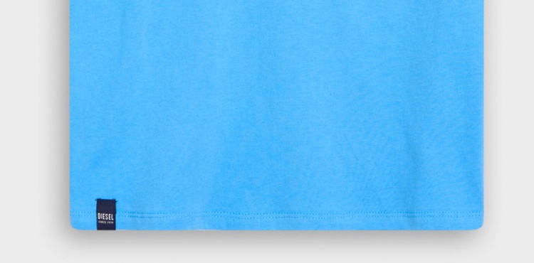 Basic Scott O Neck Tee Bonnie Diesel Blue