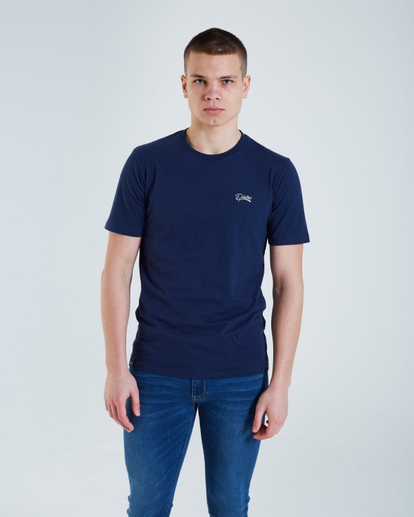Diesel Basic Scott O Neck Tee Iris Navy