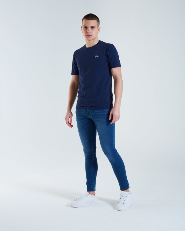 Diesel Basic Scott O Neck Tee Iris Navy