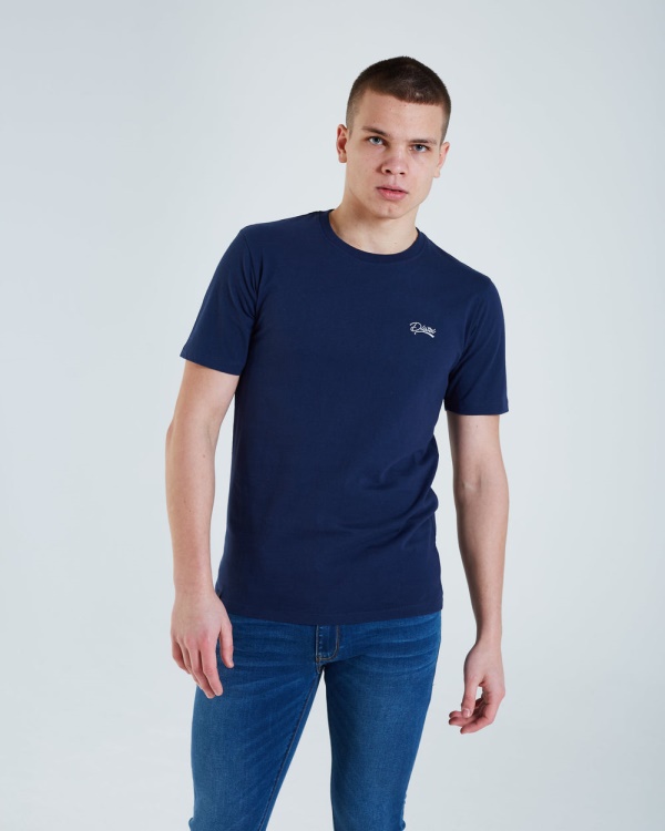 Diesel Basic Scott O Neck Tee Iris Navy