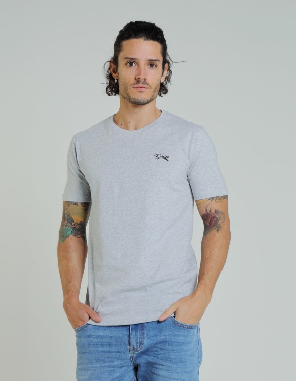 Light Grey Basic Scott O Neck Tee Pebble Diesel
