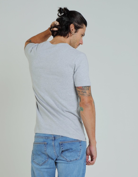 Light Grey Basic Scott O Neck Tee Pebble Diesel