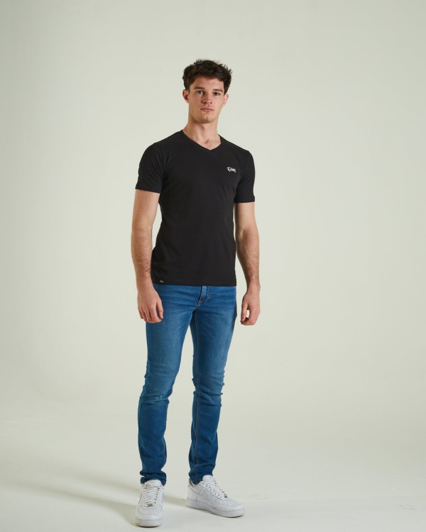 Diesel Basic Scott V Neck Tee Black