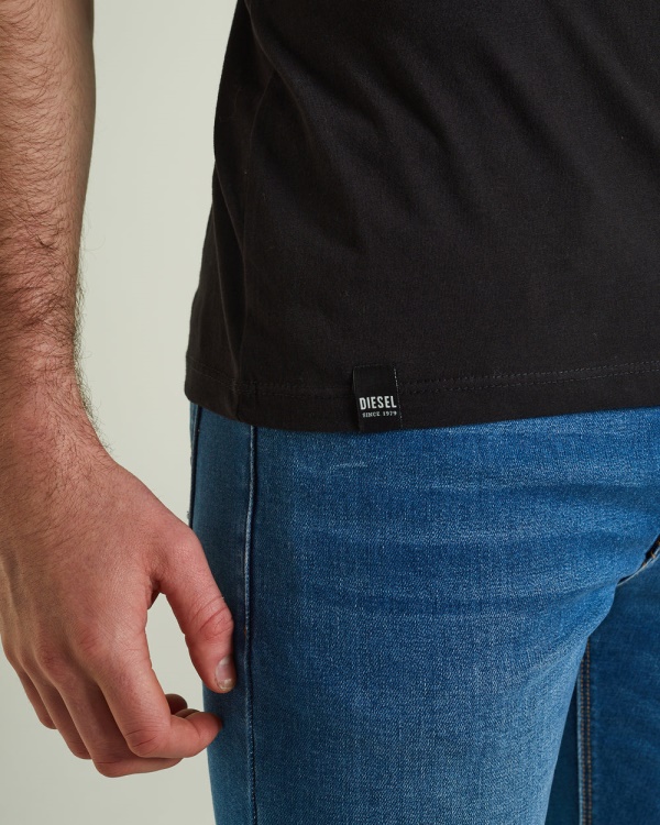 Diesel Basic Scott V Neck Tee Black