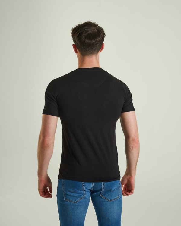 Diesel Basic Scott V Neck Tee Black