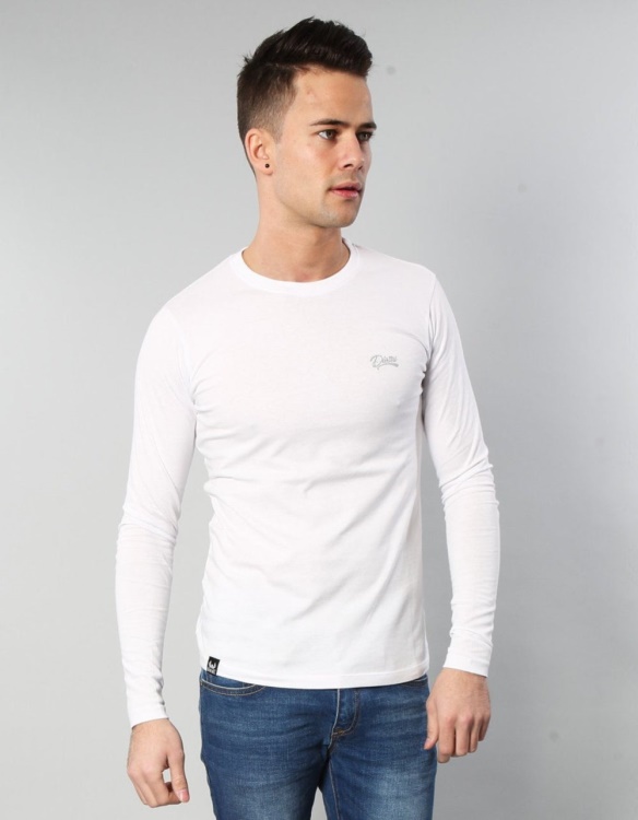 Basic Scott L/S Tee Optic Diesel White