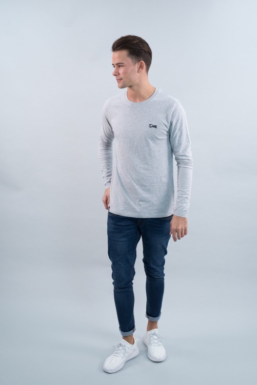 Diesel Basic Scott L/S Tee Pebble Light Grey