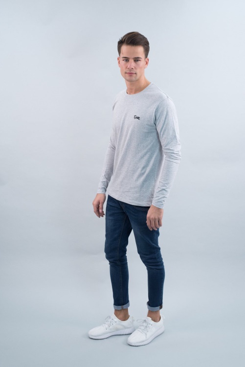 Diesel Basic Scott L/S Tee Pebble Light Grey