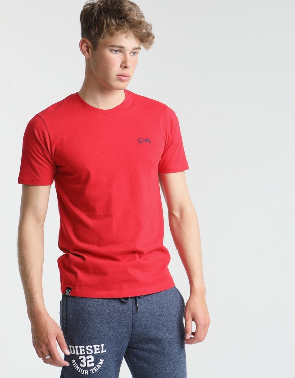 Basic Scott O Neck Tee Jester Red Diesel