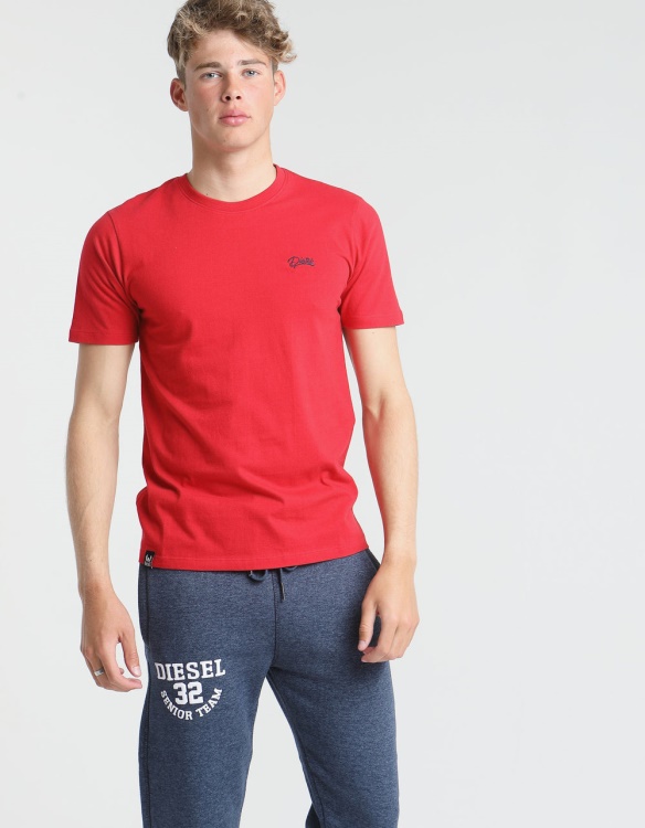 Basic Scott O Neck Tee Jester Red Diesel