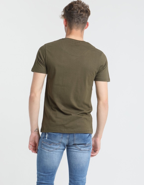 Khaki Diesel Basic Scott V Neck Tee Olive Night