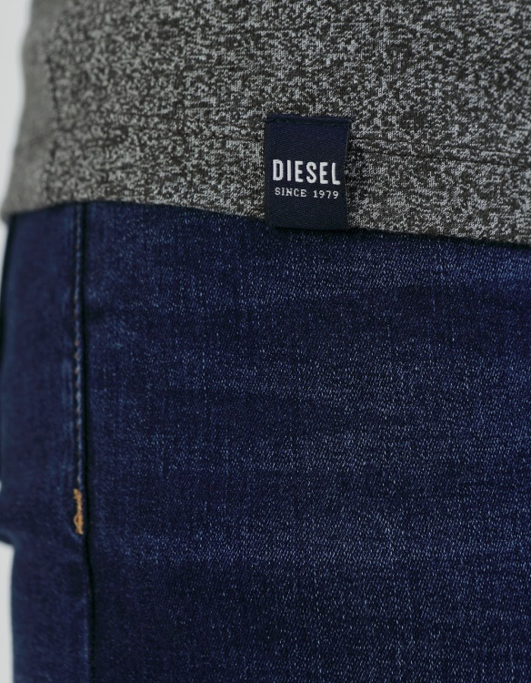 Basic Matt O Neck Tee Olive Night Diesel Khaki