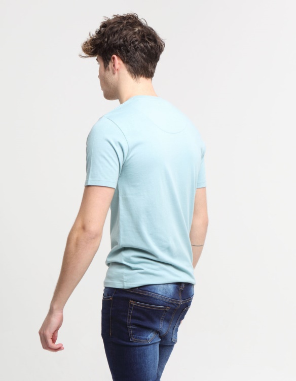 Diesel Basic Scott V Neck Tee Aegean Sea Blue