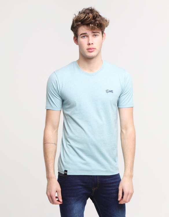 Diesel Basic Matt O Neck Tee Aegean Sea Blue
