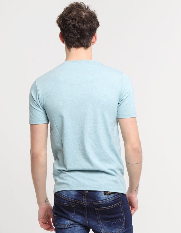 Diesel Basic Matt O Neck Tee Aegean Sea Blue