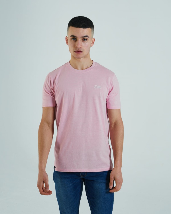 Basic Matt O Neck Tee Cameo Pink Diesel