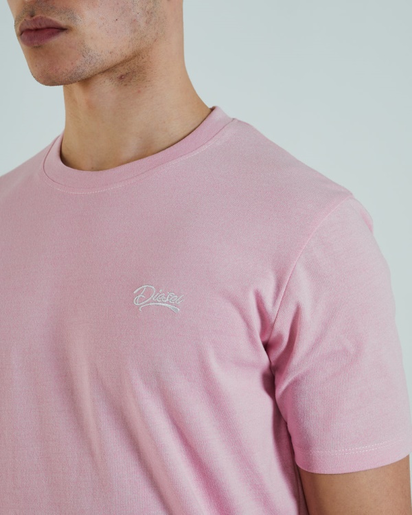 Basic Matt O Neck Tee Cameo Pink Diesel