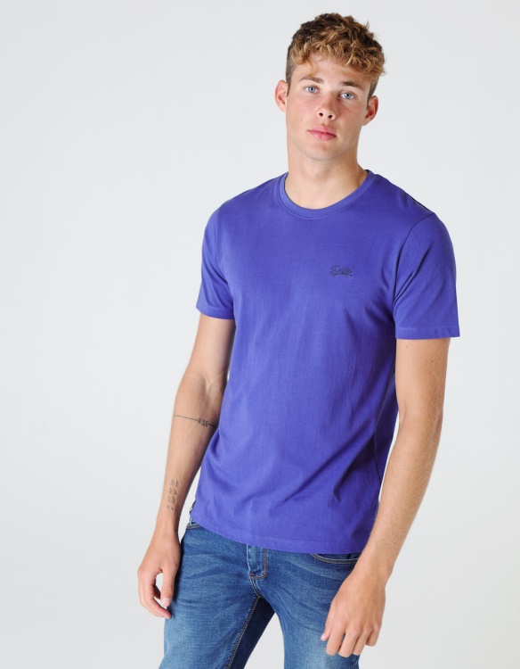 Basic Scott O Neck Tee Royal Diesel Blue