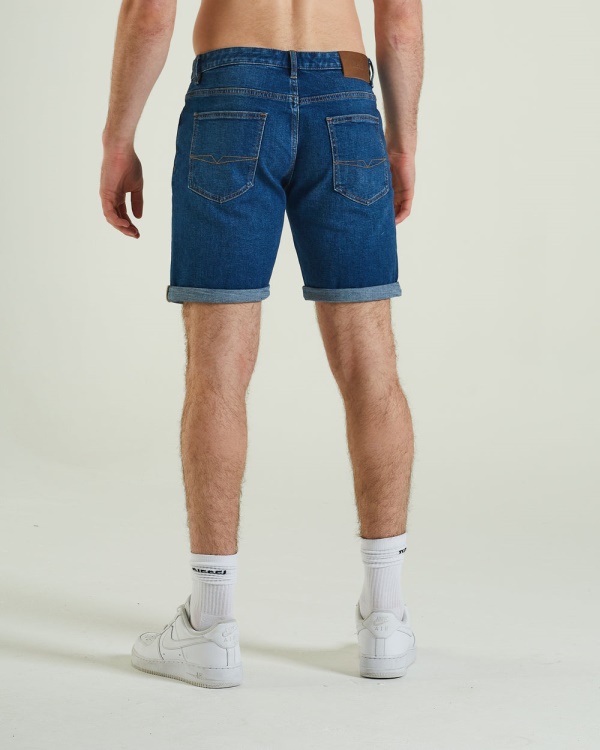 Diesel Reid Denim Short Laundry Blue
