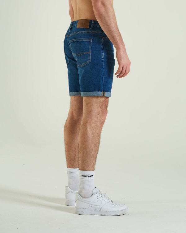 Diesel Reid Denim Short Laundry Blue