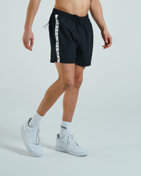 Diesel Milo Swim Shorts Black/White