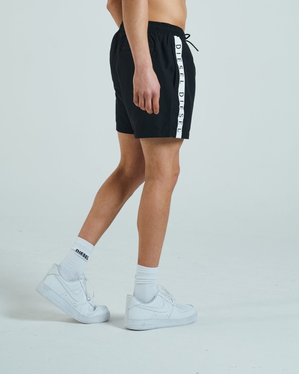 Diesel Milo Swim Shorts Black/White