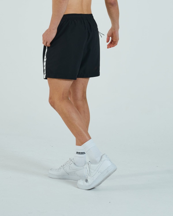 Diesel Milo Swim Shorts Black/White