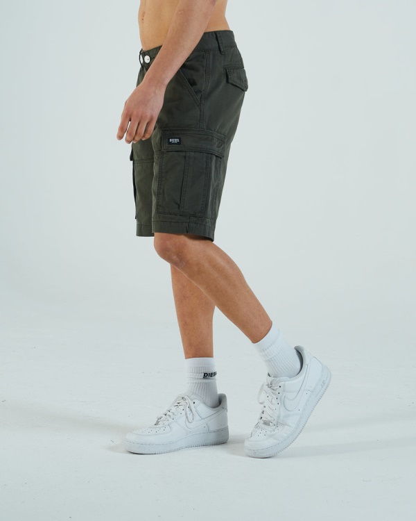 Diesel Gregg Cargo Shorts Combat Green Green