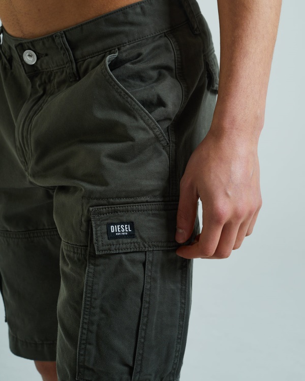 Diesel Gregg Cargo Shorts Combat Green Green
