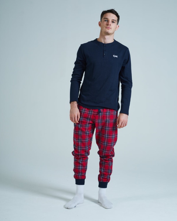 Simon Loungeset Red Tartan Diesel Tartan