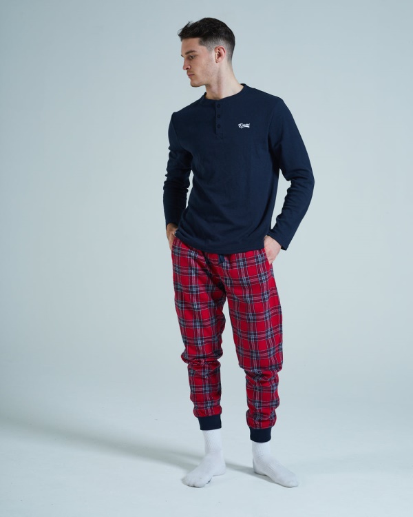 Simon Loungeset Red Tartan Diesel Tartan