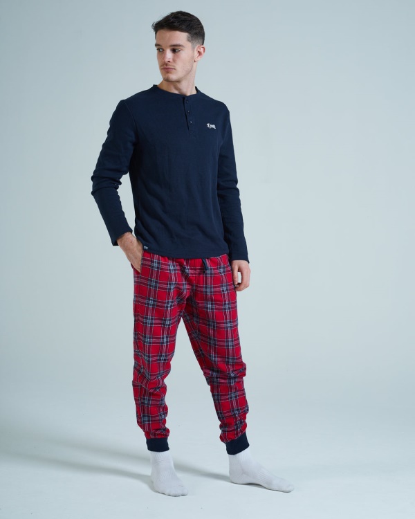 Simon Loungeset Red Tartan Diesel Tartan